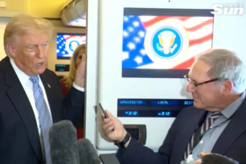 Trump Calls Reporter 'Treasonous' Over Iran Coverage in Air Force One Confrontation