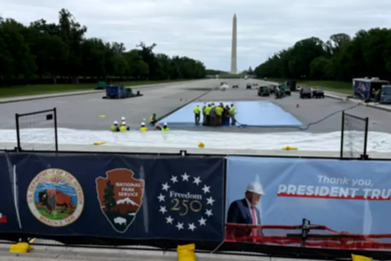 Trump Golf Club Manager Aids Reflecting Pool Renovations