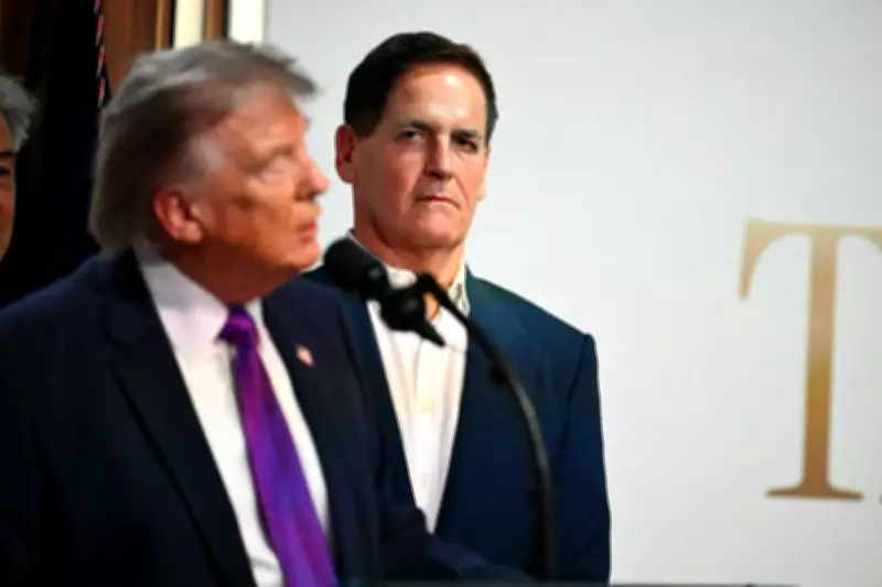 Trump Jokes Mark Cuban 'Made a Big Mistake' Backing Harris at Healthcare Event