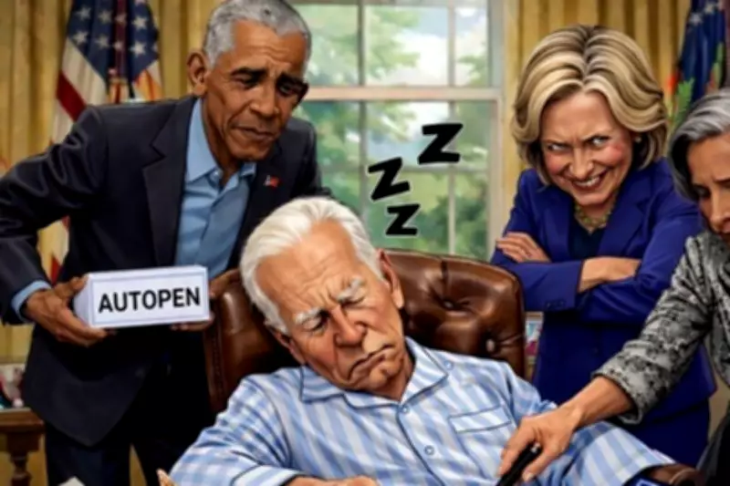 Trump Posts AI Meme Mocking Biden, Obama, and Clinton