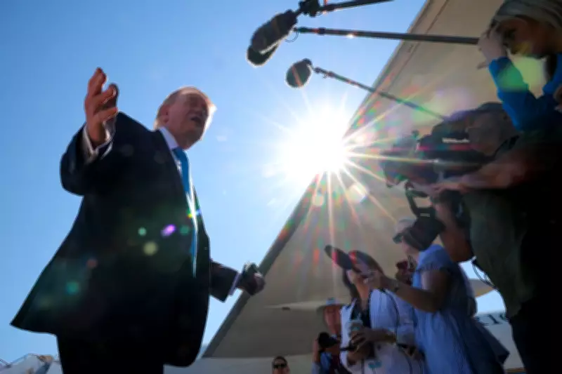 Trump Threatens GOP Congressman via Fiancée Reporter at Press Gaggle
