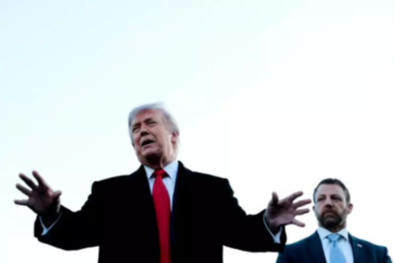 Trump Visits Lincoln Memorial Reflecting Pool Renovation Site