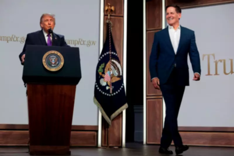Trump Welcomes Former Critic Mark Cuban at Healthcare Event