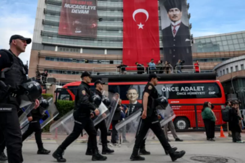 Turkish Police Storm CHP Headquarters with Tear Gas and Rubber Bullets