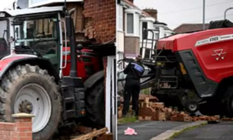 Two Arrested After Tractor Rams Family Home in Middlesbrough
