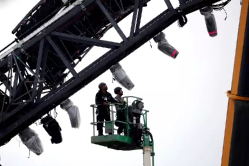 UFC Cage Construction Begins at White House for Trump Birthday Event