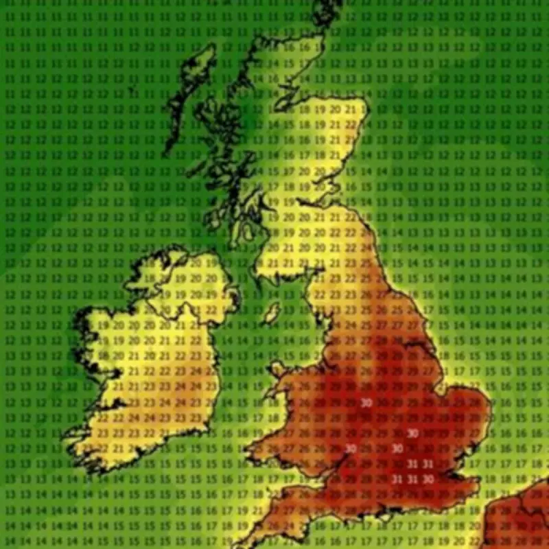 UK Heatwave: London Hotter Than Italy on Tuesday as Maps Turn Blood Red