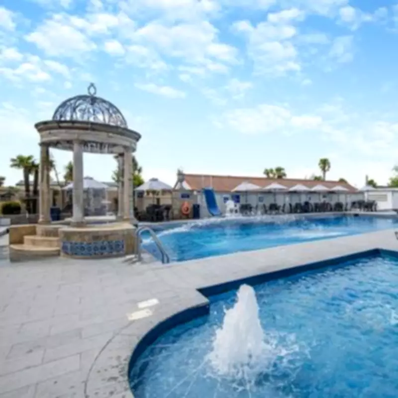 UK Holiday Park with Mediterranean-Style Pool and Palm Trees Feels Like Spain