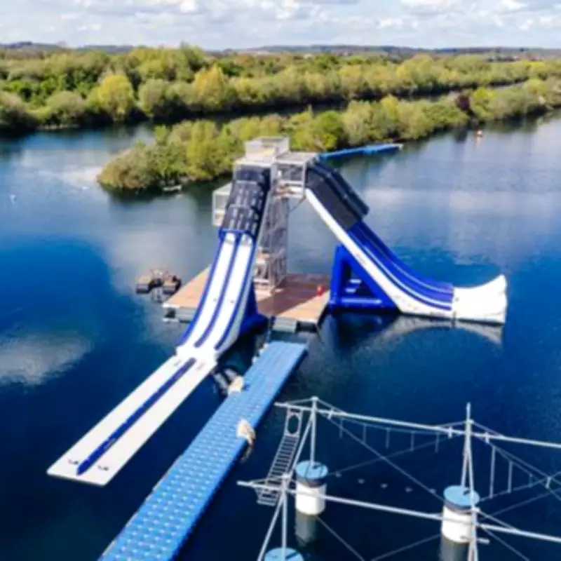 UK Water Park Reopens with Massive 39ft X Tower Slide