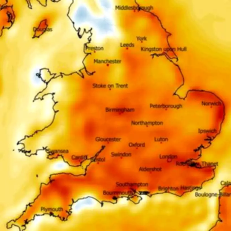 UK Weather Maps Show 24C Heat as 35 Counties Face 20C or Above
