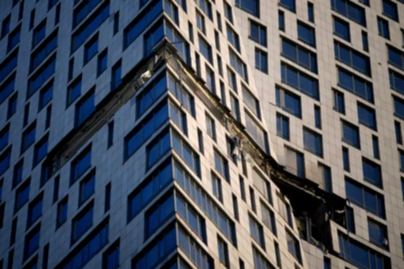 Ukrainian Drone Strike Damages Luxury Tower Near Kremlin Ahead of Victory Day