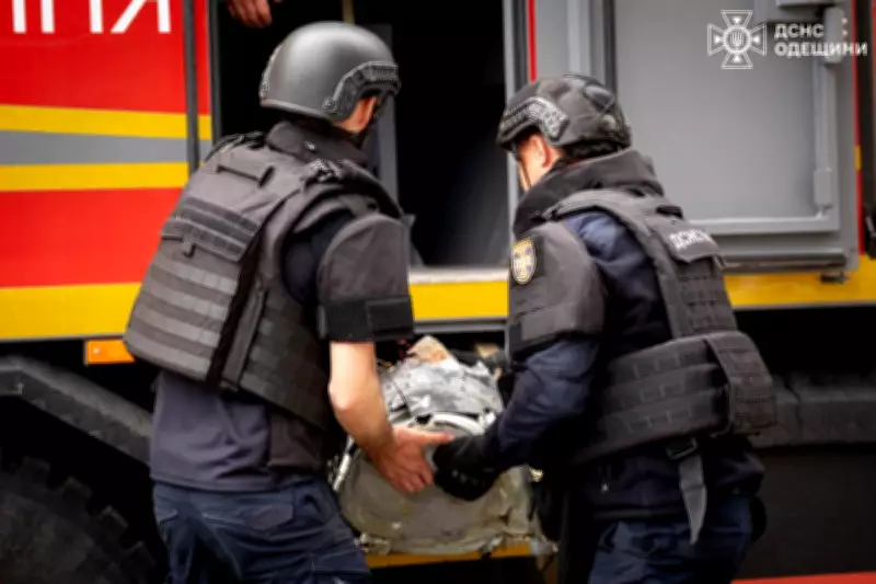 Unexploded Russian Drone with 50kg of Explosives Removed from Ukraine Building