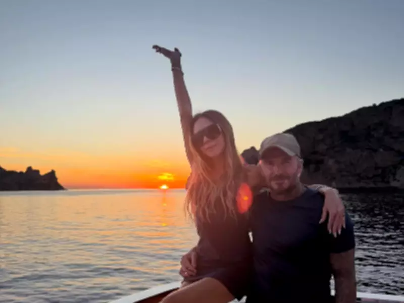 Victoria Beckham Shares Family Holiday Snaps as David and Romeo Flaunt Toned Physiques