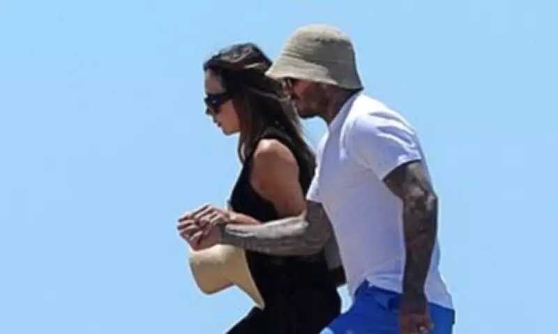 Victoria Beckham Stuns in Heels on Rocky Formentera Terrain