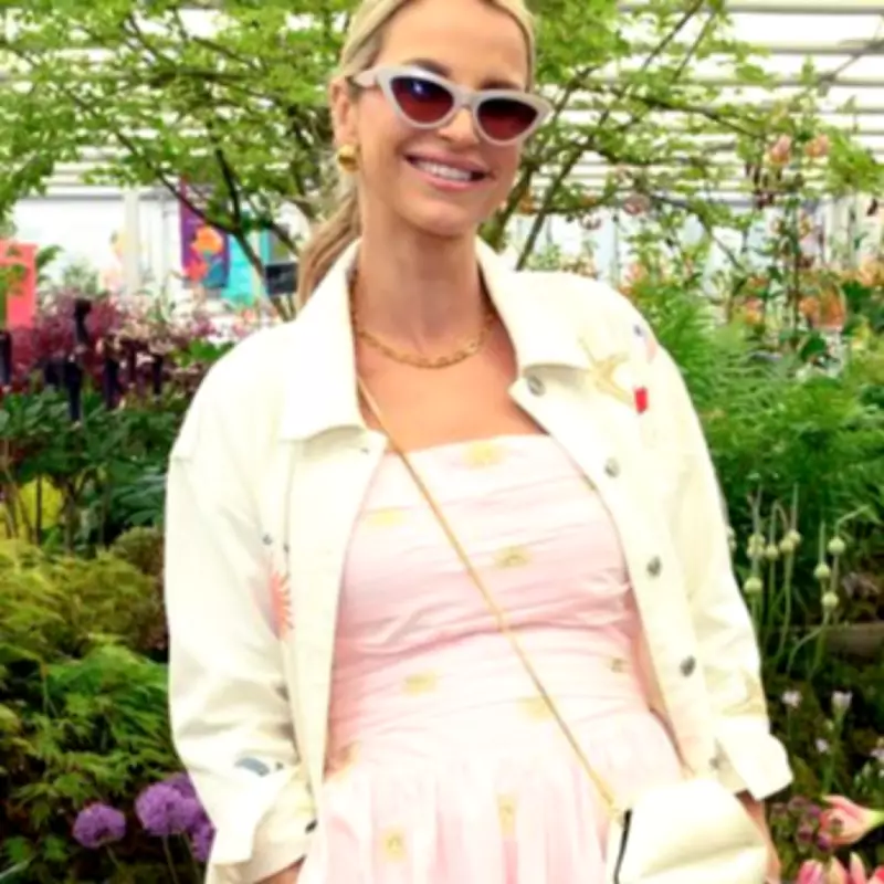 Vogue Williams Praises 'Gorgeous' Chelsea Flower Show Dress with Pockets