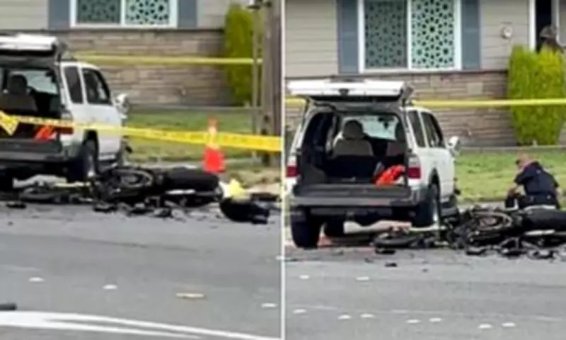 Washington man dies after crashing stolen motorcycle while doing wheelies