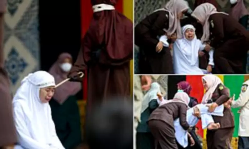 Woman Faints After 100 Lashes for Sex Outside Marriage in Indonesia's Aceh