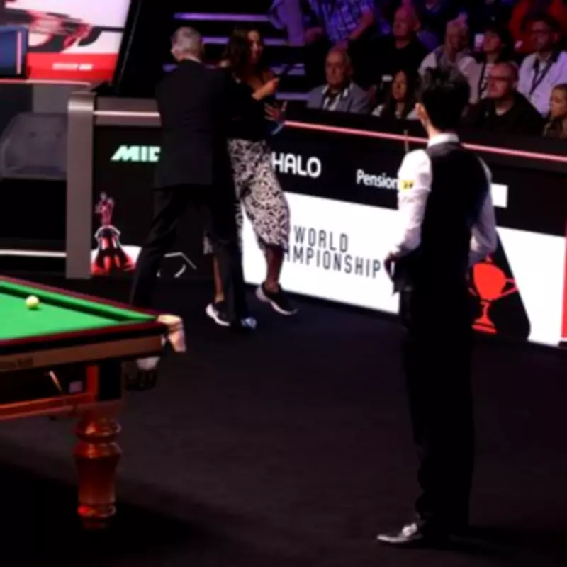 World Snooker Championship Final Halted by Protester at Crucible