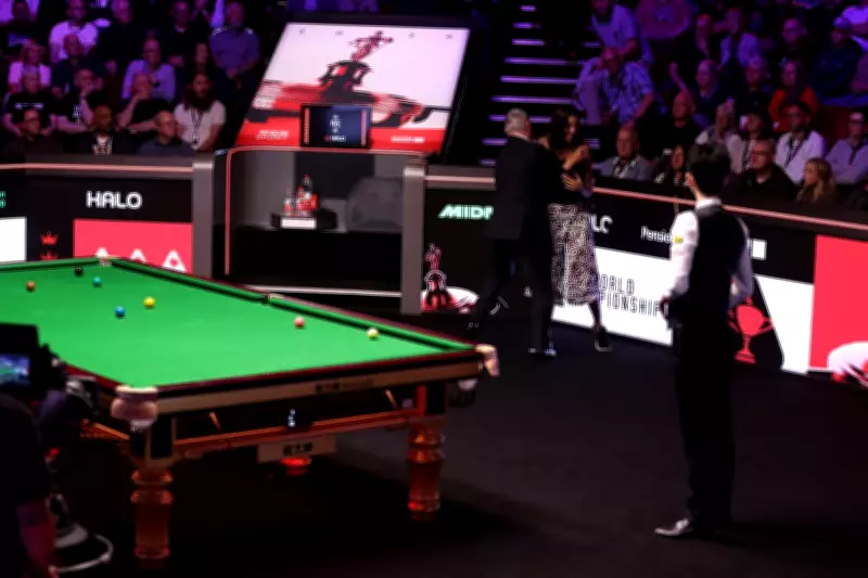 World Snooker Championship Final Interrupted by Protester at Crucible