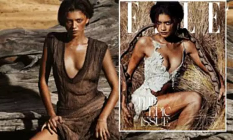 Zendaya Stuns in Low-Cut Top for Elle, Denies Marriage to Tom Holland