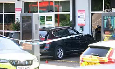 BMW Driver Hits Picnic Table at M4 Service Station, Injuring Boy and Man