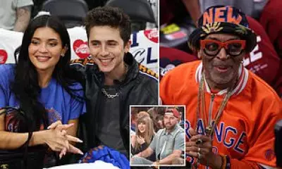 Chalamet and Jenner Lead Knicks Fans at NBA Playoffs Game 4