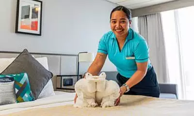 Cruise Ship Towel Artist Creates Adorable Animal Designs in Seconds