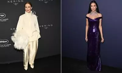 Demi Moore Dazzles in Diamond Choker at Cannes Kering Awards