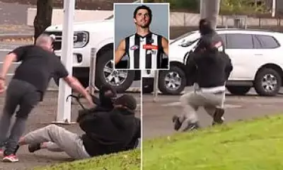 Fan tackled at Collingwood training over Pendlebury record ball theft attempt