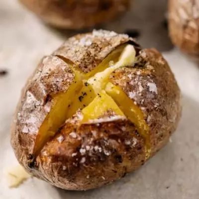 Home Cook's Secret Ingredient for Perfectly Crispy Baked Potatoes