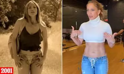 Jennifer Lopez Rocks Same Versace Jeans 25 Years After 2001 Music Video