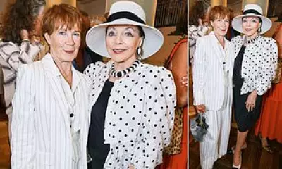 Joan Collins, 93, and Celia Imrie, 73, Stun at Casting Luncheon