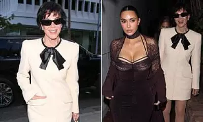 Kim Kardashian and Kris Jenner Dine at Spago in Beverly Hills