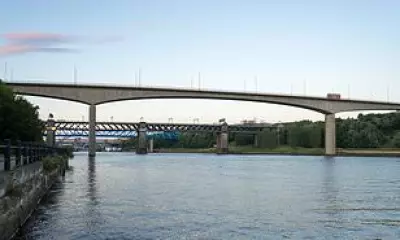 Manhunt after woman raped near Redheugh Bridge in Gateshead