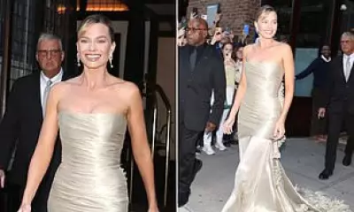 Margot Robbie Stuns in Gold Chanel Gown at 2026 Met Gala