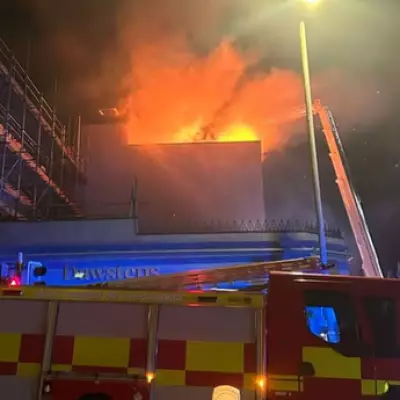 Massive Plymouth Fire Destroys Flat Block Roof Terrace