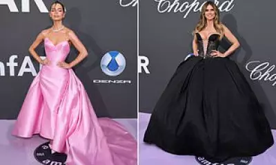 Maura Higgins Stuns in Pink Gown at amfAR Gala During Cannes Film Festival