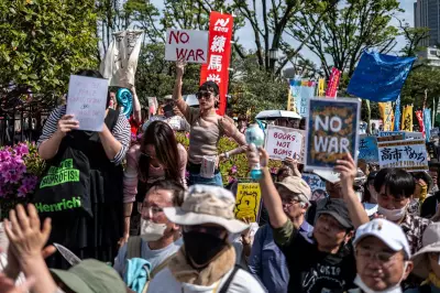 Over 50,000 Protest Japan PM's Plan to Revise Pacifist Constitution