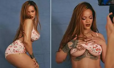 Rihanna Stuns in Pink Lingerie for Savage X Fenty Shoot Ahead of Met Gala