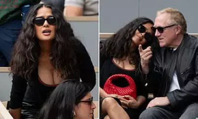 Salma Hayek and François-Henri Pinault Show PDA at Roland-Garros 2026