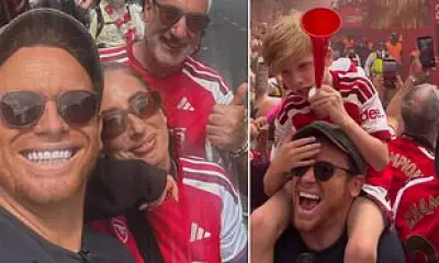 Stacey Solomon and Joe Swash Join Arsenal Victory Parade with Family
