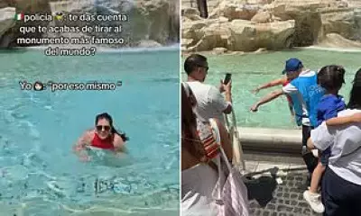 Tourist Sparks Outrage After Taking a Dip in Rome's Trevi Fountain for TikTok