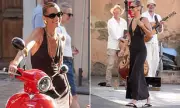 Bella Hadid Stuns in Plunging Black Dress During Saint-Tropez Getaway