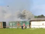 Boy, 13, arrested for attempted murder after setting fire with child inside