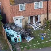 Car Crashes Into Pensioner's Home in Peterborough, Two Injured