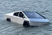 Cybertruck Driver Arrested After Driving into Texas Lake Using 'Wade Mode'