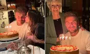 David Beckham Celebrates 50th Birthday with Family at The Dorchester