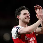Declan Rice Celebrates Arsenal's 2026 Premier League Title Win