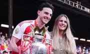 Declan Rice Celebrates Premier League Title with Family on Pitch