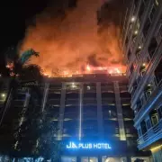 Fire at Pattaya Hotel Traps People Inside Thai Holiday Hotspot